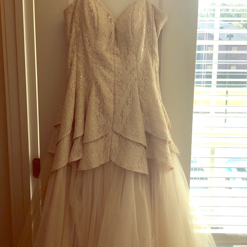 Ballgown-style Champagne Prom Dress
